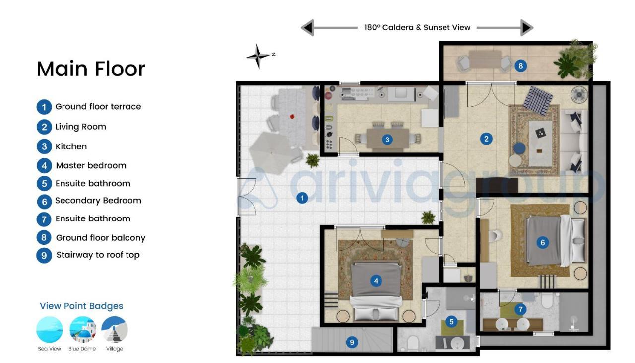 Malteza Private Villa Imerovígli Eksteriør bilde